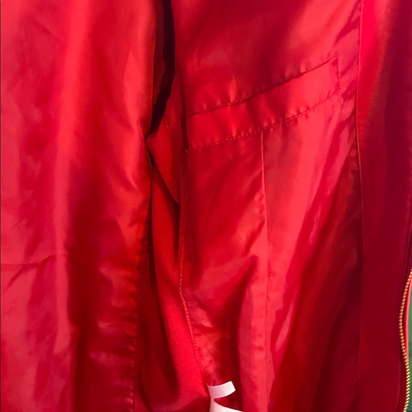 Calvin Klein Women's Bold Red Faux-Leather Jacket - Picture 4 of 9